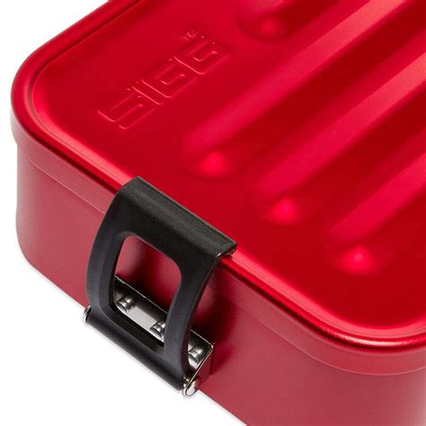 metal lunch box worker red|SIGG .